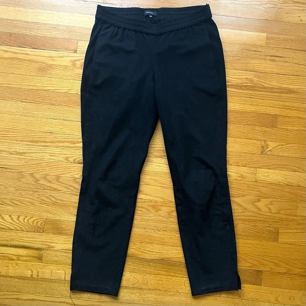 ARITZIA Babaton Black Faux Suede Pull On Pants Size S